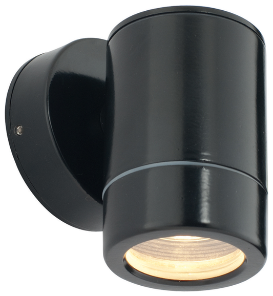 Saxby Lighting Odyssey Single Fixed IP65 Satin Black Spotlight