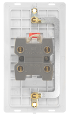Click Definity Screwless Black 2G 45A DP Vertical Switch & Neon Black Insert