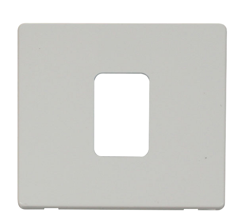 Click Definity Screwless Polar White 1G 45A DP Switch White Insert