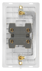 Click Definity Screwless Black 2G 45A DP Vertical Switch Black Insert
