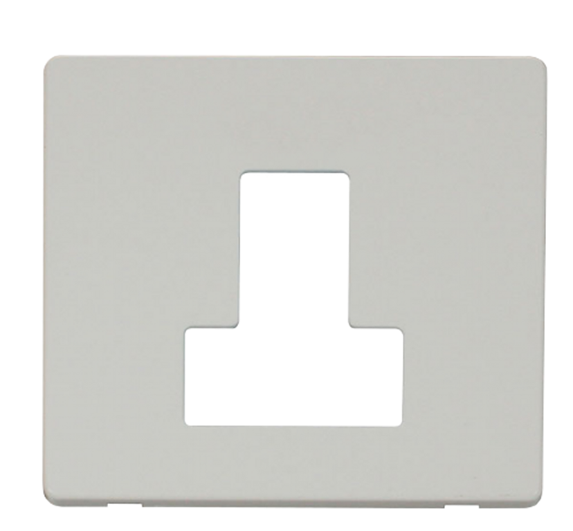 Click Definity Screwless Polar White 1G 13A Switched Fused Connection Unit White Insert