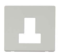 Click Definity Screwless Polar White 1G 13A Switched Fused Connection Unit White Insert