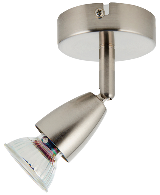 Saxby Lighting Amalfi Satin Nickel Single GU10 Spotlight
