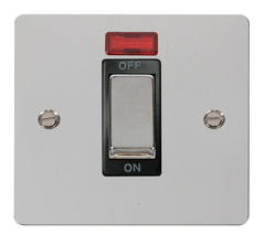 Click Define Polished Chrome 1G 45A DP Switch & Neon Black Insert