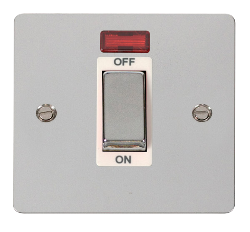 Click Define Polished Chrome 1G 45A DP Switch & Neon White Insert