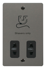 Click Define Black Nickel Shaver Socket Black Insert