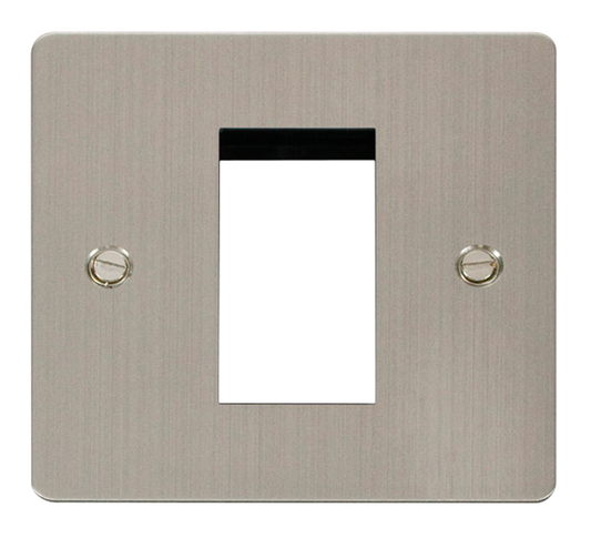 Click Define Stainless Steel 1G 1 Module Euro Media Plate