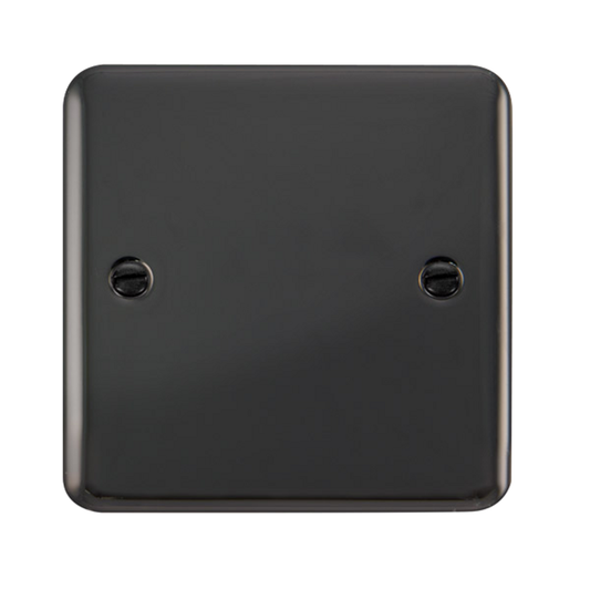 Click Deco Plus Black Nickel 1G Single Blank Plate