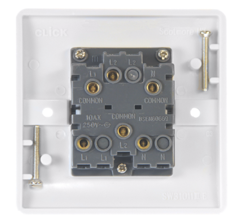 Switch Click Mode Click Mode White 1G Fan Isolator Switch – Sparky Direct
