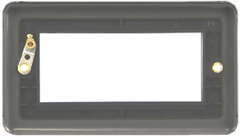 Click Deco Plus Polished Chrome 2G 4 Module Euro Media Plate