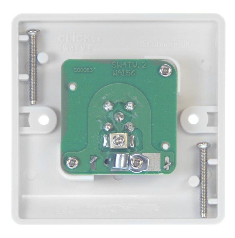 Click Mode White 1G F Satellite Outlet Plate
