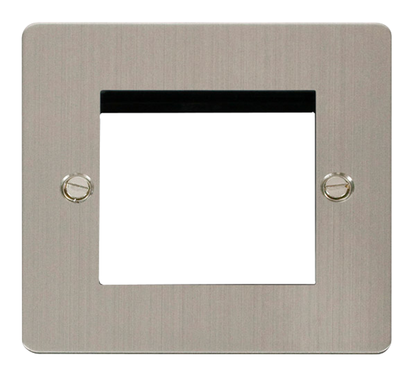 Click Define Stainless Steel 1G 2 Module Euro Media Plate