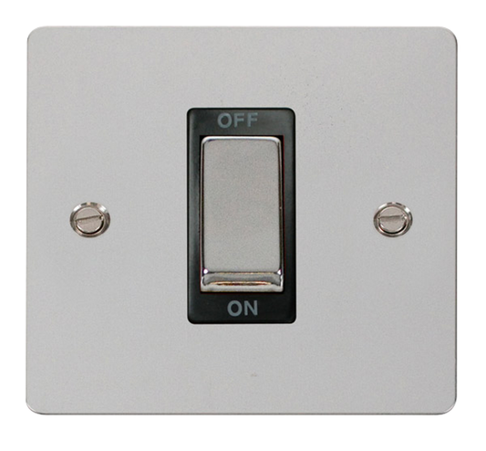 Click Define Polished Chrome 1G 45A DP Switch Black Insert