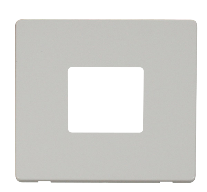 Click Definity Screwless Polar White 2G 2W Double Light Switch White Insert