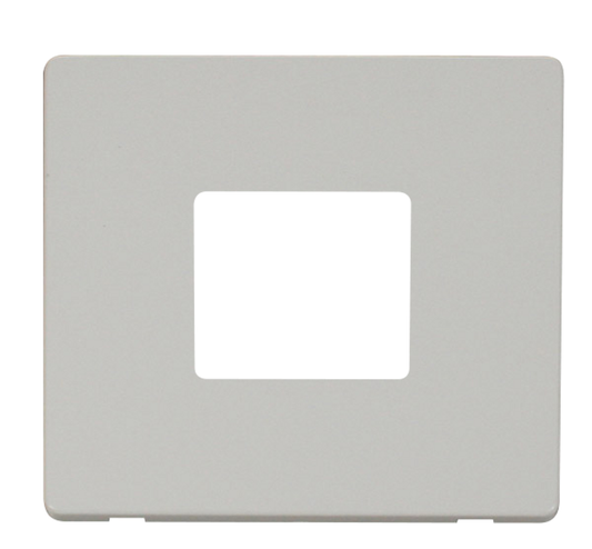 Click Definity Screwless Polar White 2G 2W Double Light Switch White Insert