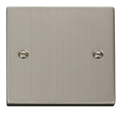 Click Deco Stainless Steel 1G Single Blank Plate