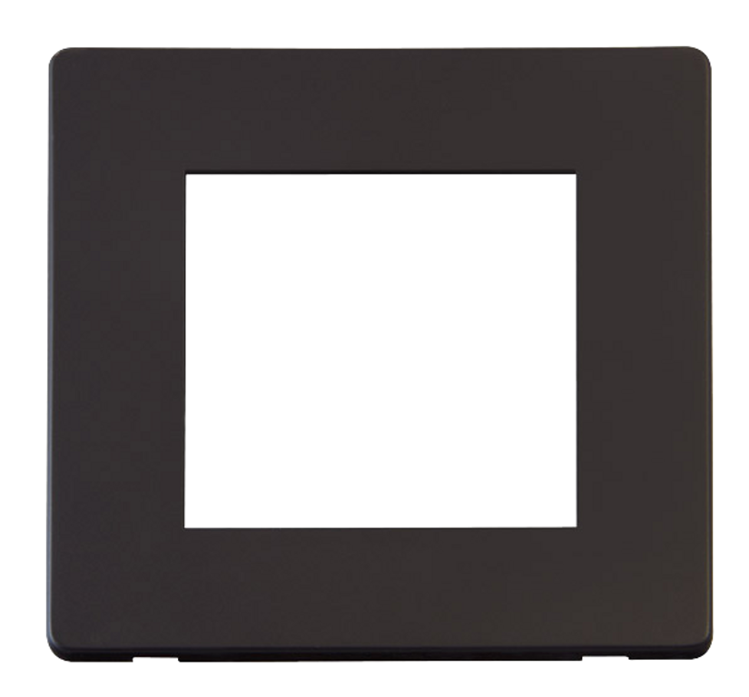 Click Definity Screwless Black 1G 2 Module Euro Media Plate – Sparky Direct