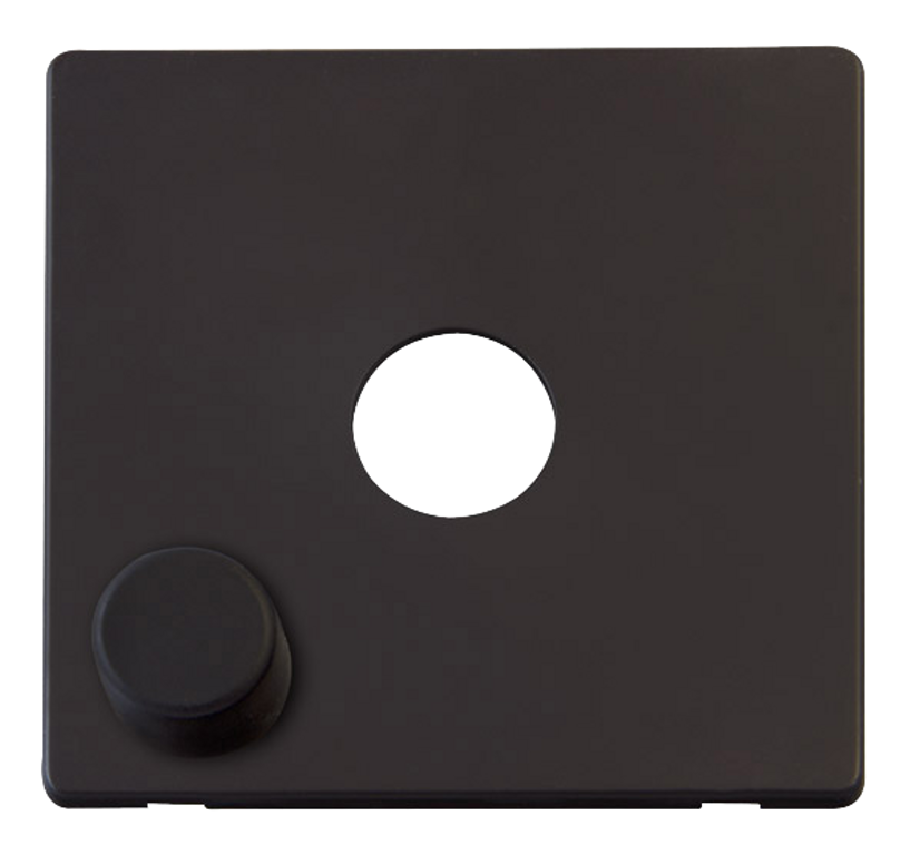 Click Definity Screwless Black 1G 2W Single 400W Push On/Off Dimmer