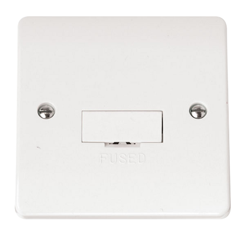 Click Mode White 1G 13A Unswitched Fused Connection Unit