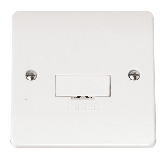 Click Mode White 1G 13A Unswitched Fused Connection Unit