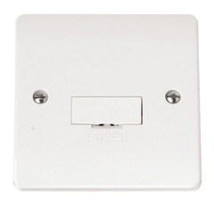 Click Mode White 1G 13A Unswitched Fused Connection Unit