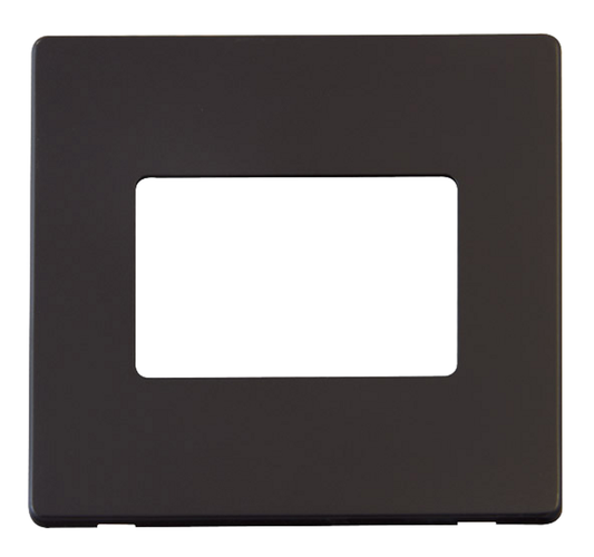 Click Definity Screwless Black 3G 2W Triple Light Switch Black Insert