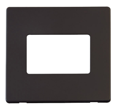 Click Definity Screwless Black 3G 2W Triple Light Switch Black Insert