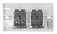 Click Mode White 4G 2W Quadruple Light Switch