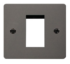 Click Define Black Nickel 1G 1 Module Euro Media Plate