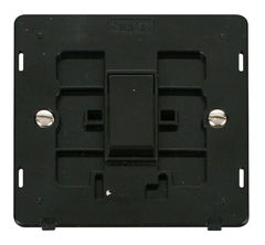Click Definity Screwless Black 1G Intermediate Light Switch Black Insert