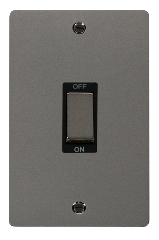 Click Define Black Nickel 2G 45A DP Vertical Switch Black Insert