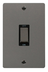 Click Define Black Nickel 2G 45A DP Vertical Switch Black Insert