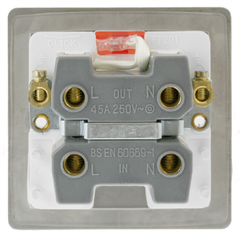 Click Define Polished Chrome 1G 45A DP Switch & Neon Black Insert
