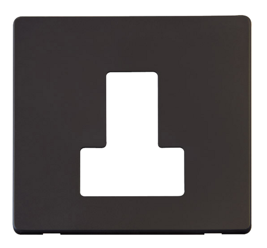 Click Definity Screwless Black 1G 13A Switched Fused Connection Unit Black Insert