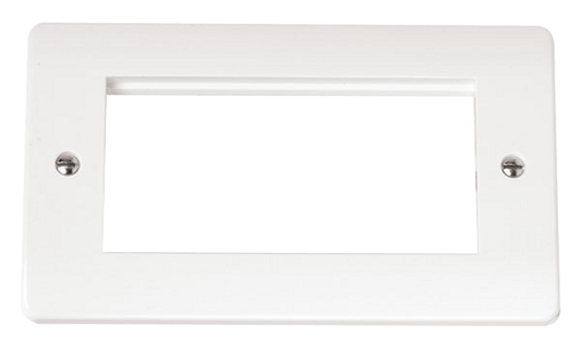 Click Mode White 2G 4 Module Euro Media Plate