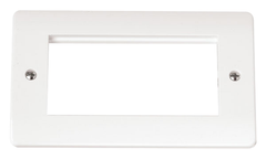 Click Mode White 2G 4 Module Euro Media Plate