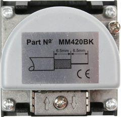 Click Euro Media White 2 Module Diplexed 2 Moutlet TV & FM Outlet Insert