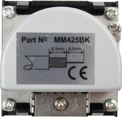 Click Euro Media Black 2 Module Diplexed 2 Outlet TV & F Satellite Outlet Insert