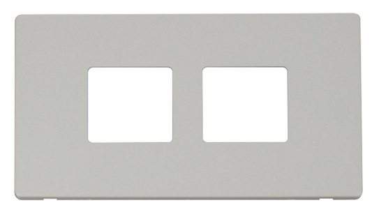 Click Definity Screwless Polar White 4G 2W Quadruple Light Switch White Insert