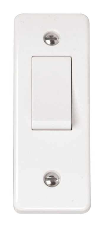 Click Single Light Switch Click Mode White 1G 2W Single Architrave Light Switch – Sparky Direct