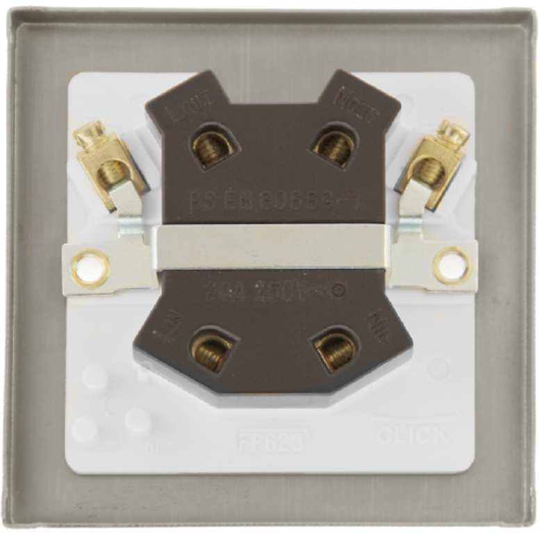 Click Deco Polished Brass 1G 20A DP Switch Black Insert