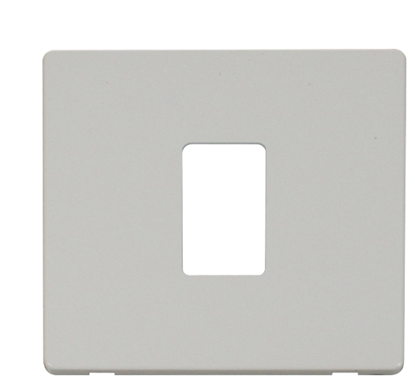 Click Definity Screwless Polar White 1G 2W Single Light Switch White Insert