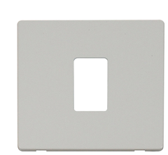 Click Definity Screwless Polar White 1G 2W Single Light Switch White Insert