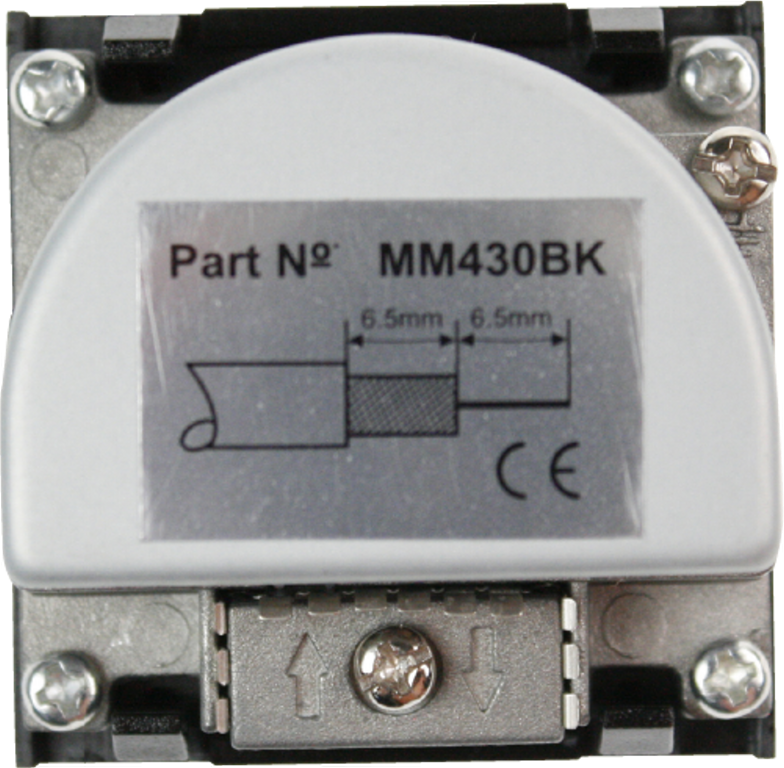 Click Euro Media White 2 Module Triplexed 3 Outlet TV & FM & F Satelli ...