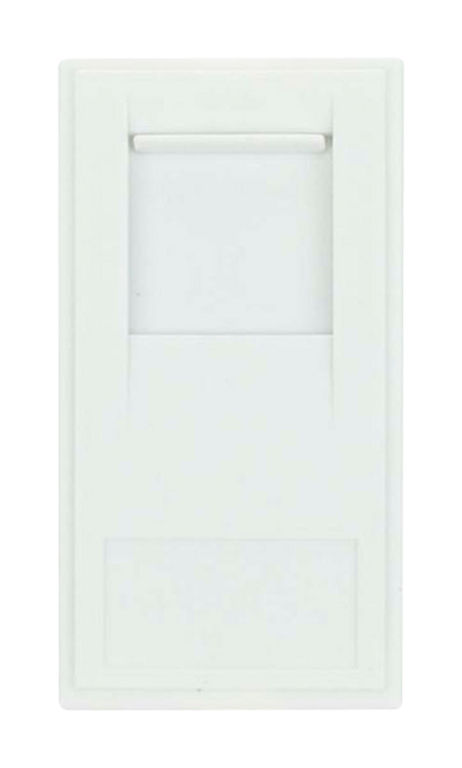 Click Euro Media White 1 Module RJ45 Cat6 Unshielded Insert
