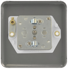 Click Deco Plus Polished Brass 1G TV Coaxial Outlet Black Insert