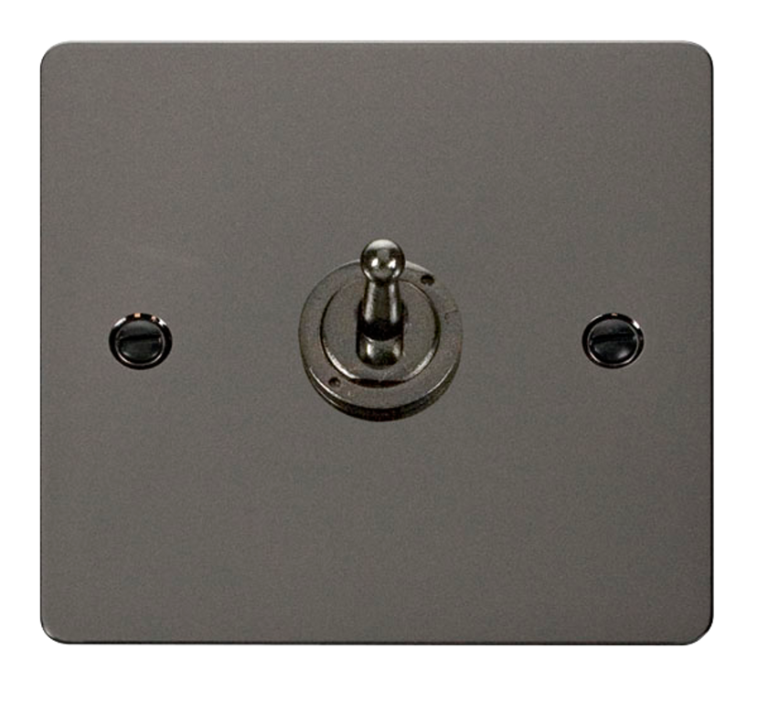 Click Single Light Switch Click Define Black Nickel 1G 2W Single Dolly Light Switch – Sparky Direct
