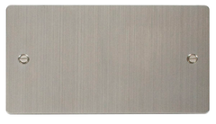 Click Define Stainless Steel 2G Double Blank Plate