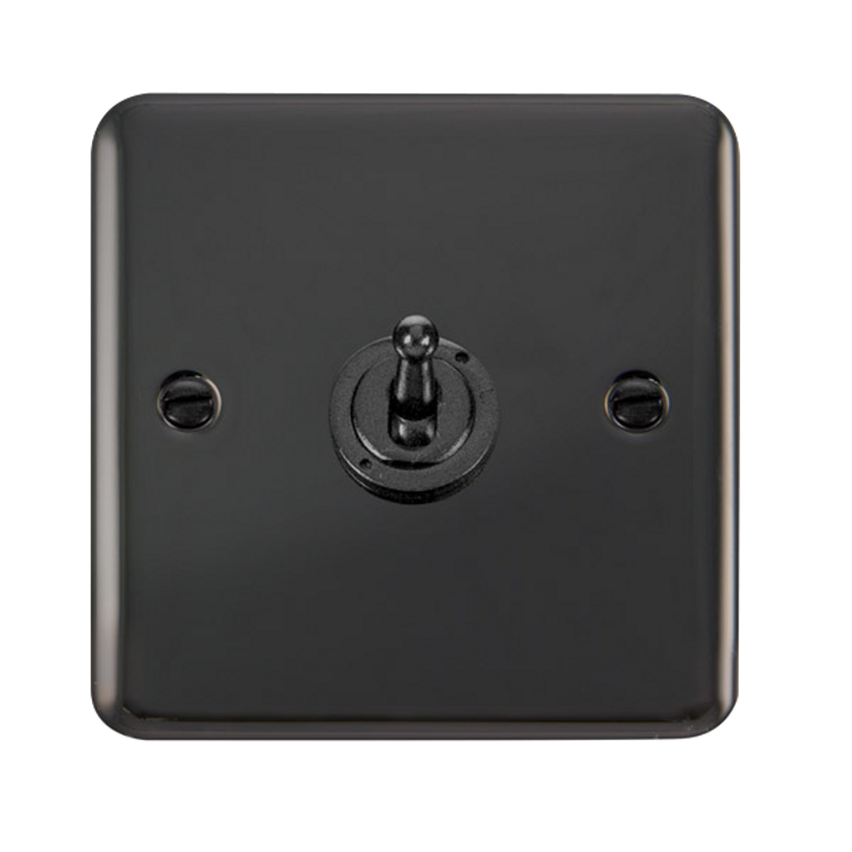 Click Deco Plus Black Nickel 1G 2W Single Dolly Light Switch