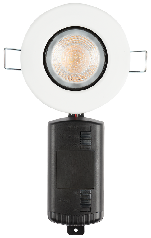 Collingwood H4Lite Matt White Adjustable Cool White IP65 Fire Rated Downlight